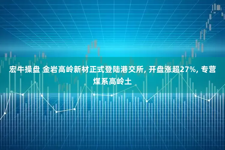 宏牛操盘 金岩高岭新材正式登陆港交所, 开盘涨超27%, 专营煤系高岭土